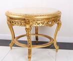 Table - Table antique ronde de style baroque avec plateau en, Antiek en Kunst