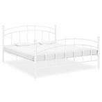 vidaXL Bedframe metaal wit 160x200 cm, Huis en Inrichting, Slaapkamer | Bedden, Verzenden, Nieuw