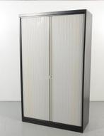 Mewaf roldeurkast, zwart, 198 x 120 cm, incl. 4 legborden, Maison & Meubles, Armoires | Armoires à porte coulissante & Armoires à archives