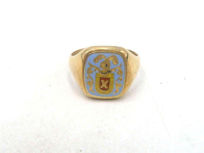 Ring - 18 karaat Geel goud, Handtassen en Accessoires, Ringen