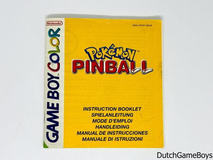 Gameboy Color - Pokemon Pinball - NEU6 - Manual, Games en Spelcomputers, Games | Nintendo Game Boy, Gebruikt, Verzenden