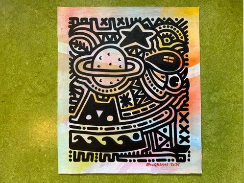 Ottograph (XX-XXI) - The man with no shadow, Antiek en Kunst, Kunst | Schilderijen | Modern