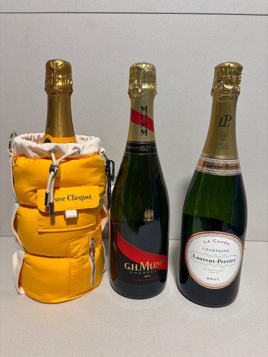 2025 G. H. Mumm, Laurent-Perrier, Veuve Clicquot - Tris 3, Collections, Vins