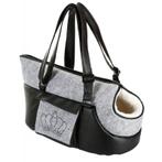 Draagtas chiara 40x20x21cm, lichtgrijs zwart met, Dieren en Toebehoren, Honden-accessoires, Nieuw