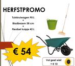 Herfstpromos Kruiwagens + accessoires, Ophalen