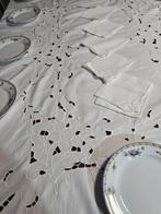 Nappe - 250 cm - 160 cm - Nappe en coton avec douze, Antiquités & Art