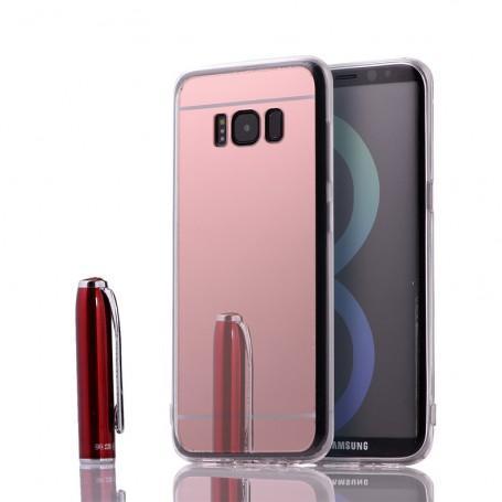 2in1 Spiegel en Hoesje voor Samsung Galaxy S8 Plus Rosé-gou, Télécoms, Télécommunications Autre, Envoi