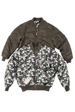 MA-1 flight jacket / bomber jack  reversible olive /groen