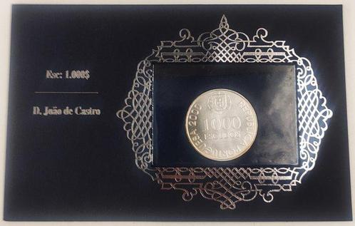 Portugal. Silver 2x 1.000 Escudos Commemorative Coins, Postzegels en Munten, Munten | Europa | Niet-Euromunten