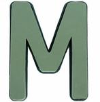 Letter m van steekschuim met bodem  , passen niet op een, Nieuw