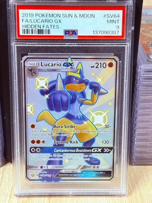 Pokémon - 1 Graded card - Lucario SV64 Foil, Full art - PSA, Hobby en Vrije tijd, Verzamelkaartspellen | Pokémon