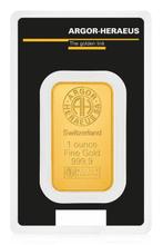 1 Troy Ounce - Or .999 - Argor-Heraeus Kinebar - Scellé &