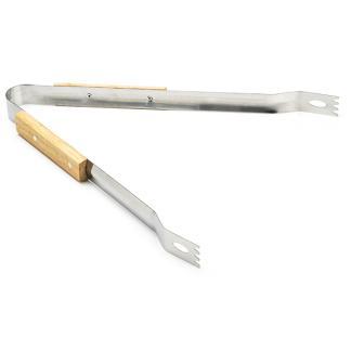 BBQ tang | Gardalux | 40.5 cm (RVS, Met houten handvat), Tuin en Terras, Barbecue-accessoires, Verzenden