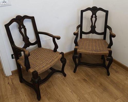 Fauteuil (2) - hard hout, Antiek en Kunst, Antiek | Overige Antiek