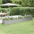 vidaXL Plantenbak 368x80x36 cm gepoedercoat staal, Verzenden, Nieuw