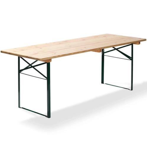 Biertafel | Hout/Staal | Sparren-Grenenhout Blad | Groen, Zakelijke goederen, Horeca | Keukenapparatuur, Nieuw in verpakking, Verzenden