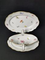 Meissen - Fiori sparsi - Piatto da portata e salsiera -, Antiek en Kunst, Antiek | Glaswerk en Kristal