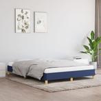 vidaXL Cadre de lit Bleu 140 x 200 cm Tissu, Maison & Meubles, Chambre à coucher | Lits, Neuf, Verzenden