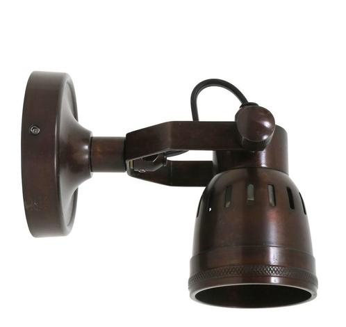 Spots opbouw Messing Opbouwspot Indigo Antiek Brons, Huis en Inrichting, Lampen | Overige, Verzenden