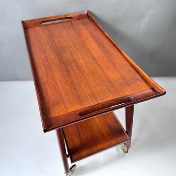 Opal - Chariot de service - Laiton, Teck - Teak Tea Trolley