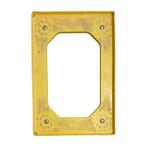 Kunststof dolly geel 610x410x170 mm rubberen zwenkwielen, Ophalen of Verzenden