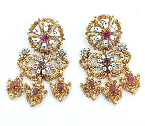 Oorbellen - 12 kt. Geel goud, Handtassen en Accessoires, Oorbellen