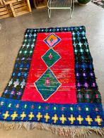 Vintage Marokkaanse Boucherouite Tapijt – met de hand, Nieuw