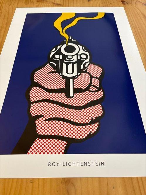 Roy Lichtenstein - The Gun in America / 1989, Antiek en Kunst, Kunst | Tekeningen en Fotografie