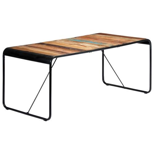 vidaXL Eettafel 180x90x76 cm massief gerecycled hout, Huis en Inrichting, Tafels | Eettafels, Nieuw, Verzenden