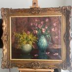 Karel Wollens (1912–1991) - Obraz olejny XL - Burza Kwiatów, Antiek en Kunst