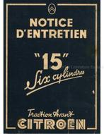 1951 CITROËN TRACTION AVANT LA 15 INSTRUCTIEBOEKJE FRANS