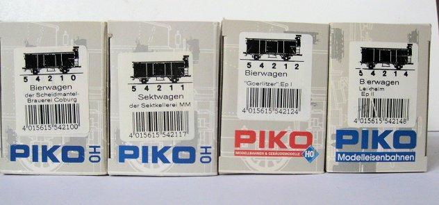 Piko H0 - 54210/54211/54212/54214 - Wagon de marchandises, Hobby en Vrije tijd, Modeltreinen | H0