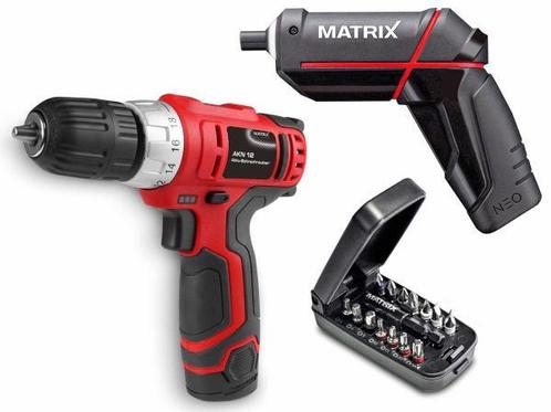 Veiling - Matrix 2-delige accuboor-en schroefboormachine set, Doe-het-zelf en Bouw, Gereedschap | Boormachines