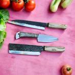Hand Forged in Old D2 Tool Steel, Unique kitchen knife