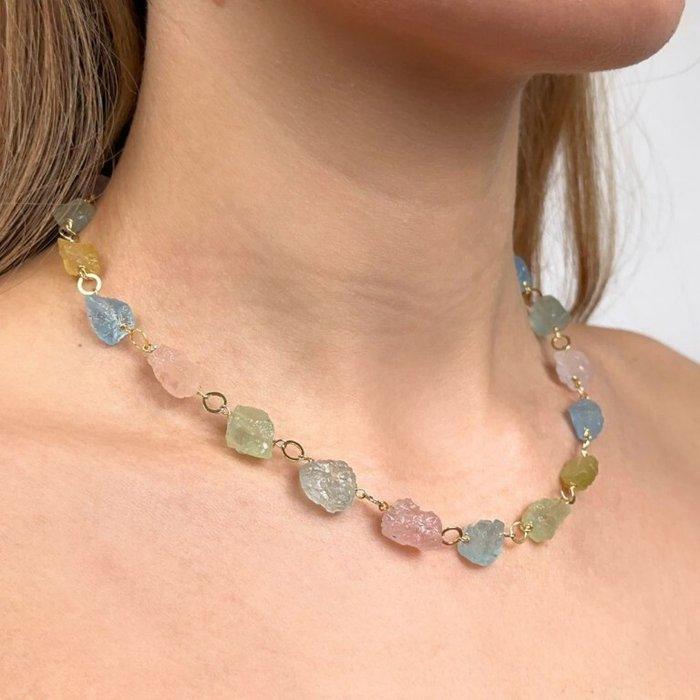 Hanger met 18 ruwe edelstenen van natuurlijk, Verzamelen, Mineralen en Fossielen