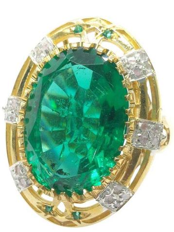 Sans Prix de Réserve - Bague - 9 carats Argent, Or jaune beschikbaar voor biedingen
