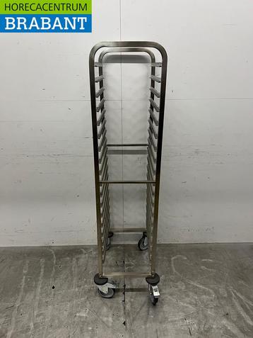 Chariot Saro Regal en acier inoxydable 18 x 1/1 GN, Articles professionnels, Verzenden