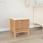 vidaXL Badkamerkruk 48x47,5x52 cm massief walnotenhout, Huis en Inrichting, Verzenden, Nieuw