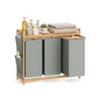 Wasmand – Bamboo Home - Sorteerder met plank – Grijs, Ophalen of Verzenden, Nieuw