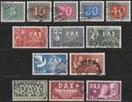 Zwitserland 1945 - Complete PAX serie - SBK 262-274, Gestempeld