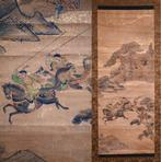 Cavalrymen - Mongolian Samurai  - Hanging Scroll -, Antiek en Kunst
