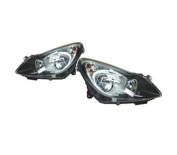 PHARES POUR OPEL CORSA D 06- FOND NOIR, Verzenden