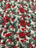 5 meters Christmas theme fabric with christmas flowers -