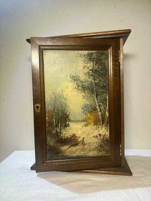 Kast - Rustieke Klassieke Wandkast - Hout, Antiek en Kunst, Curiosa en Brocante
