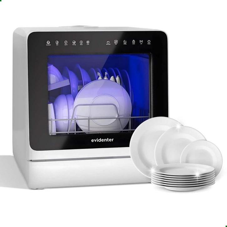 Evidenter ITDW25 Mini vaatwasser - Vrijstaand - 4 Couverts -, Elektronische apparatuur, Vaatwasmachines, Nieuw, Verzenden