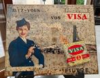 J. Schuybroek. Anvers 1958 - Reclamebord - Cigarettes Visa,
