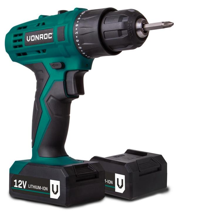 Accuboormachine 12V | Incl. 2 accus en oplader, Doe-het-zelf en Bouw, Gereedschap | Boormachines, Nieuw, Verzenden