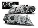Angel Eyes Chrome koplampen geschikt voor BMW E46, Auto-onderdelen, Nieuw, BMW, Verzenden