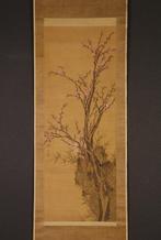 Lifelike plum blossom painting - Signed Genkoku(?)  -, Antiquités & Art, Antiquités | Autres Antiquités