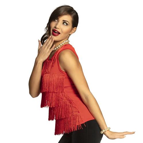 Rode Flapper Top, Kleding | Dames, Carnavalskleding en Feestkleding, Nieuw, Verzenden